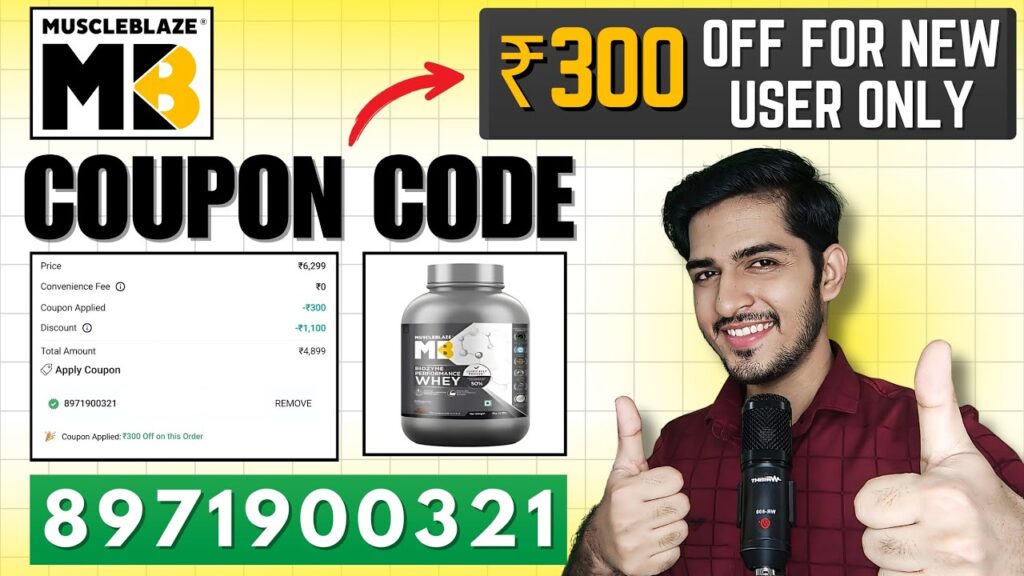 MuscleBlaze Coupon Code for New Users.