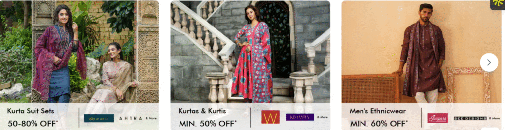 ajio latest collection and discount offers