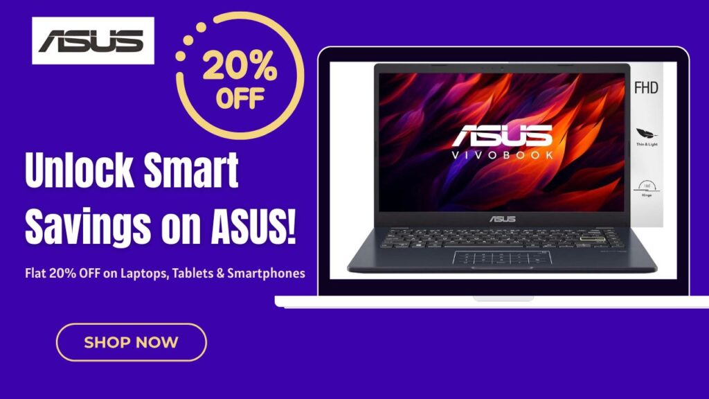 ASUS Coupon Code – Save 20% on Laptops